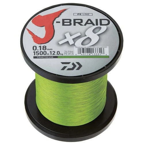 Daiwa J-Braid X8 chartreuse neu (0,10€/m) Länge frei wählbar v. Großspul