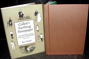 COLLETTE’S FARTHING NEWSPAPER Rex Sawyer illus BOWERCHALKE Wiltshire 1878-1924 - Imagen 1 de 1