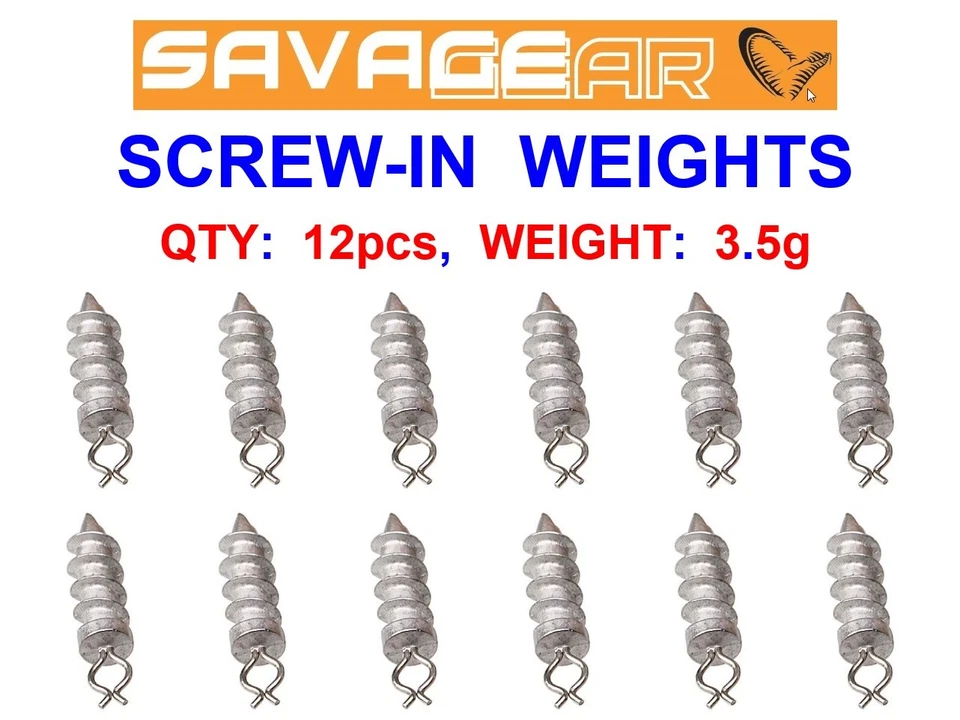 SAVAGE GEAR SCREW IN WEIGHT SPIKES FOR REAL SAND EEL HERRING CANNIBAL 4PLAY SHAD - Image 1 of 1