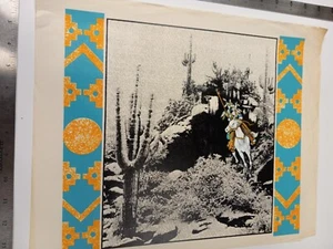 Vintage (Original Bootleg Iron -On  / Heat Transfer) Santa-Fe Native American - Picture 1 of 1