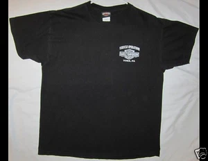 Camisa Negra HARLEY DAVIDSON York Pennsylvania Operaciones de Vehículos Motocicleta LG - Imagen 1 de 2