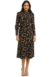 LOVER Feline Shirt Midi Dress A-Line Multi Size 10 AU RRP 495 WITH DEFECTS - Picture 1 of 8