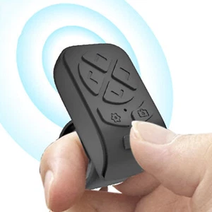 Wireless Remote Control For Mobile Phone Bluetooth Shutter Self Video Scroll - Picture 1 of 12