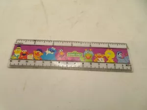 Vintage 1980s Sesame Street 6 Inch Plastic Ruler - Picture 1 of 2