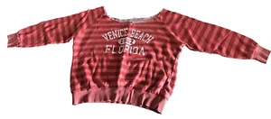 Rag Wear U.S.A. Woman XL Venice Beach Florida Cropped Sweater - Picture 1 of 5