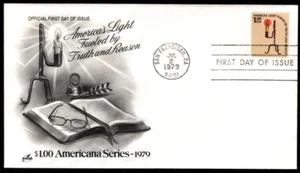 SC# 1610 FDC, America's Light - ArtCraft cachet, flap open - Picture 1 of 1
