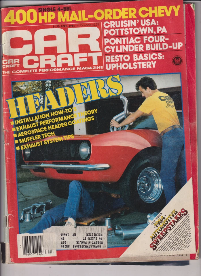 Car Craft Mag Headers And Exhaust Performance April 1984 011820nonr - Image 1 of 1