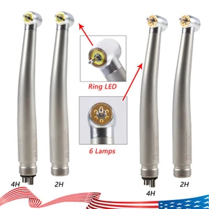 1-10 Dental E-generator Shadowless Ring LED/6 Lamp High Speed Handpiece 2/4 Hole - Picture 1 of 44