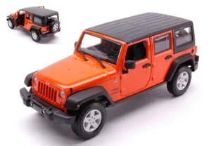 MODELLINO AUTO STATICO MAISTO JEEP WRANGLER 2015 ARANCIO MODELLISMO SCALA 1:24 - Foto 1 di 2