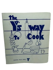 Vintage 70s YMCA Cookbook The Y’s Way To Cook Niagara Falls NY  3 Ring Binder - Imagen 1 de 10