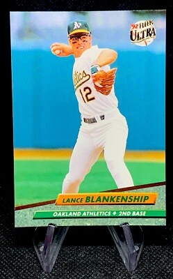 1992 Fleer Ultra Lance Blankenship #418 Oakland Athletics - Image 1 of 2