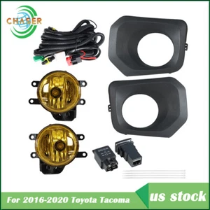 Right+Left Side Front Bumper For 2016-2020 Toyota Tacoma SR Fog lamp Assembly - Picture 1 of 8