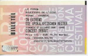 RARE / TICKET BILLET DE CONCERT - IN EXTREMO : LIVE A PARIS ( FRANCE ) 2008 - Bild 1 von 2