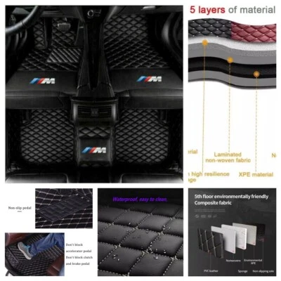 Alfombrillas de coche impermeables para BMW todos los modelos con revestimiento personalizado automático Foto 1 de 4