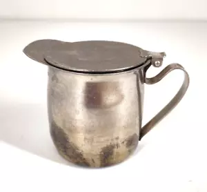 Vtg Edward Don Stainless Steel Flip Top Lidded Creamer Syrup Japan - Picture 1 of 9