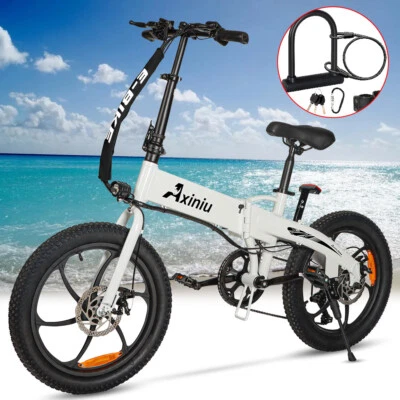 Bicicleta eléctrica de 20" para adultos Fat Tire plegable bicicleta de ciudad-bicicleta eléctrica de viaje Foto 1 de 4