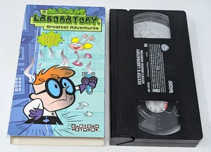 Dexters Laboratory Greatest Adventures  VHS Tape Slipsleeve 2001 Cartoon Network - Picture 1 of 11