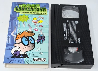 Dexters Laboratory Greatest Adventures  VHS Tape Slipsleeve 2001 Cartoon Network - Image 1 of 4