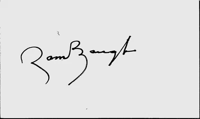 Card Sammy Baugh Signed Index Washington Autographed Hof Football Quarterback - Image 1 of 3