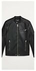 New Black Zara Faux Leather Biker Jacket ,XL