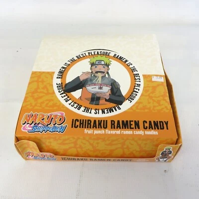 NARUTO ICHIRAKU LATAS DE RAMEN Caramelos Fruta Ponche Sabor Estuche NUEVO de 9 Foto 1 de 2