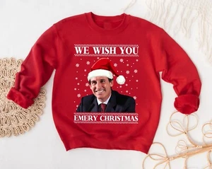 Maglione natalizio We Wish you Emery Unai Villa Christmas Meme maglietta natalizia top - Foto 1 di 13