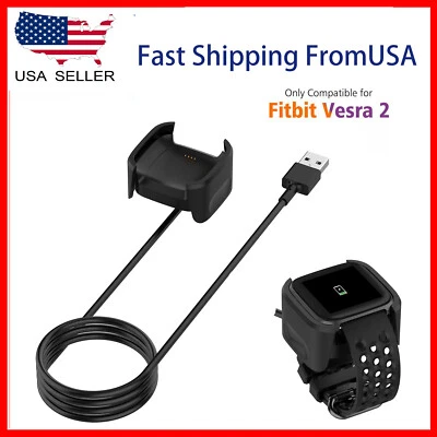 For Fitbit Versa 2 Smart Watch USB Charging Cable Power Charger cable - Image 1 of 4