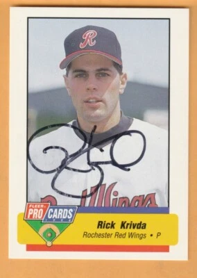 Rick Krivda Rochester Red Wings AUTO Signed 1994 Fleer All-Stars McKeesports PA - Image 1 of 2