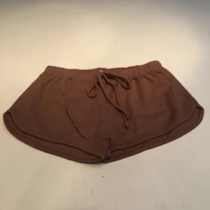 Bozzolo Women's Waffle Knit Shorts Brown S - Picture 1 of 2