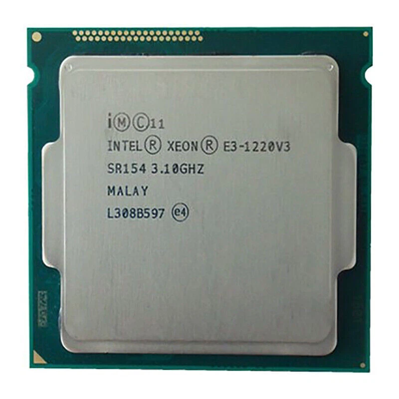 Procesador Intel Xeon E3-1220 V3 CPU 4 núcleos 3,1 GHz 8M LGA 1150 SR154 80 W Foto 1 de 1
