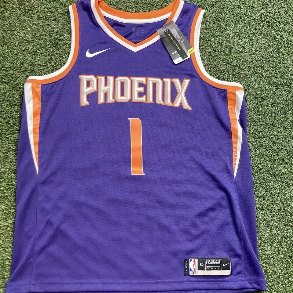 Nike Devin Booker Phoenix Suns Purple Authentic Jersey - Icon Edition CW3679-567