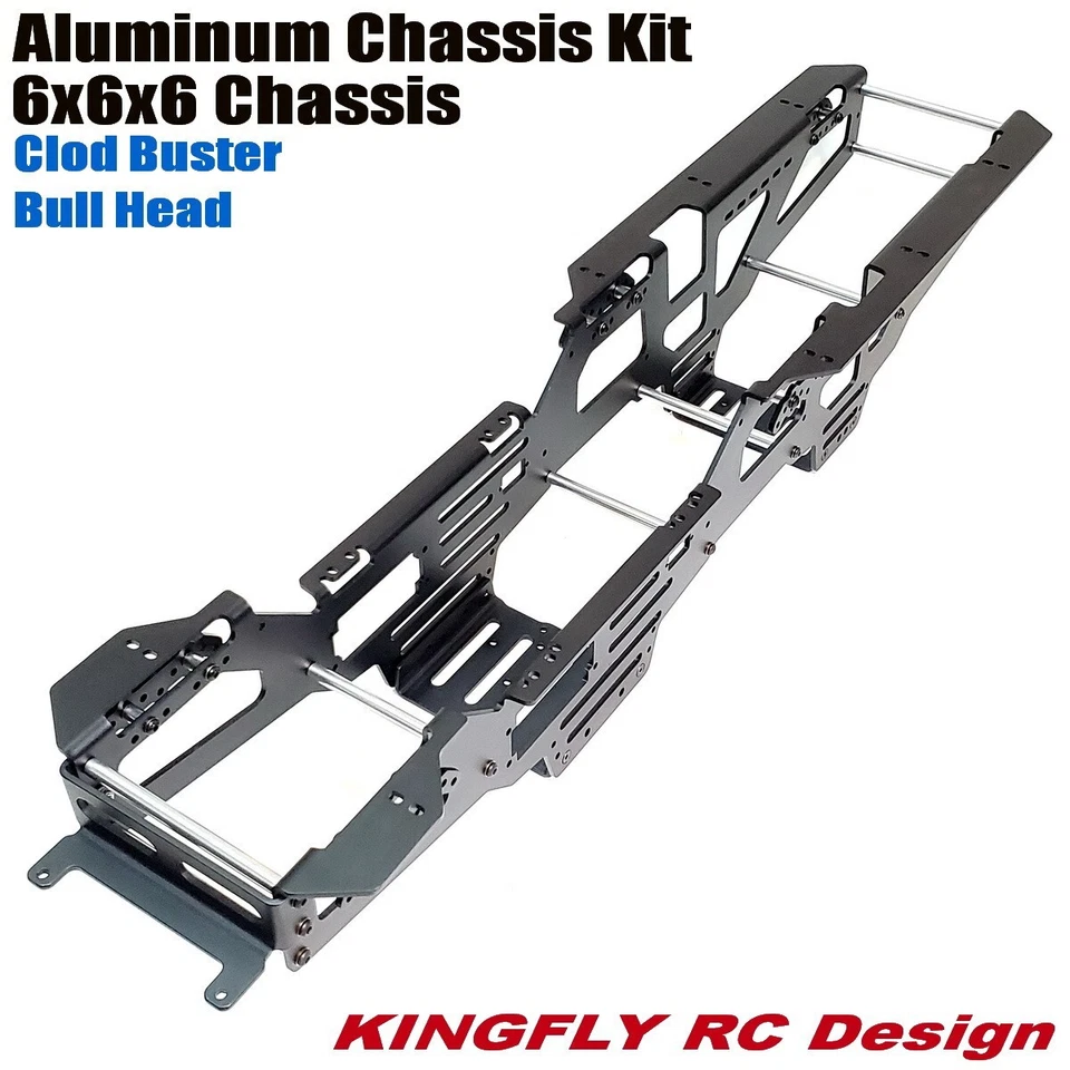 New Aluminum 6X6 Chassis kit for TAMIYA Clod buster/bull head  - Image 1 of 4
