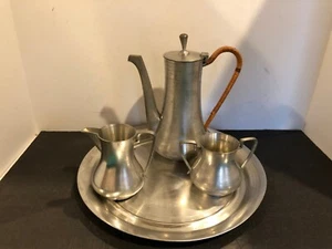 Royal Selangor Pewter Malaysia Singapore 4 Piece Tea Set - Picture 1 of 14