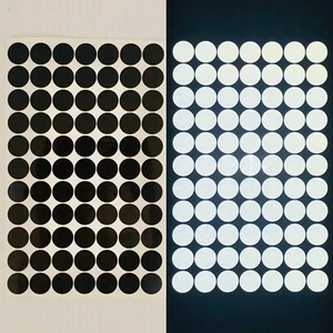 77 Oralite Reflective Black Dots 3/4" Orafol Reflexite Rapid Air ELG Type 1 - Picture 1 of 7