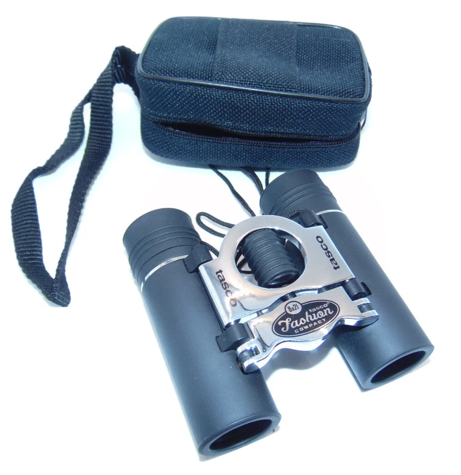 Tasco Binoculars 6 X 21 Black Mini Binoculars Pocket-Size With Case - Image 1 of 2