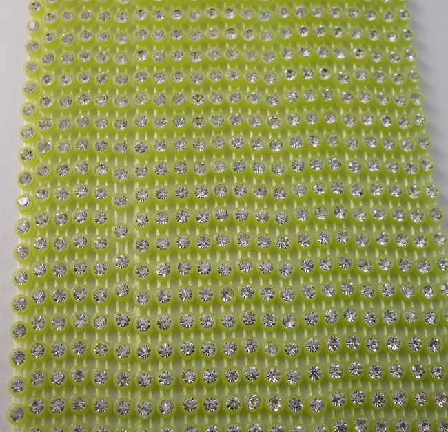 SS6 A Grado Cristal Vidrio Transparente 2mm Diamantes de Imitación Bandas Ajuste Cadena 10Yardas Foto 1 de 1