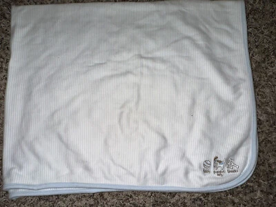 2003 Gymboree Baby Cobertor Reversível para Bebê Cachorro Buscar Lanches HTF Azul - Imagem 1 de 3