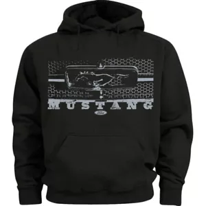 Ford Mustang Grill Hoodie Mens Sweatshirt - Picture 1 of 1