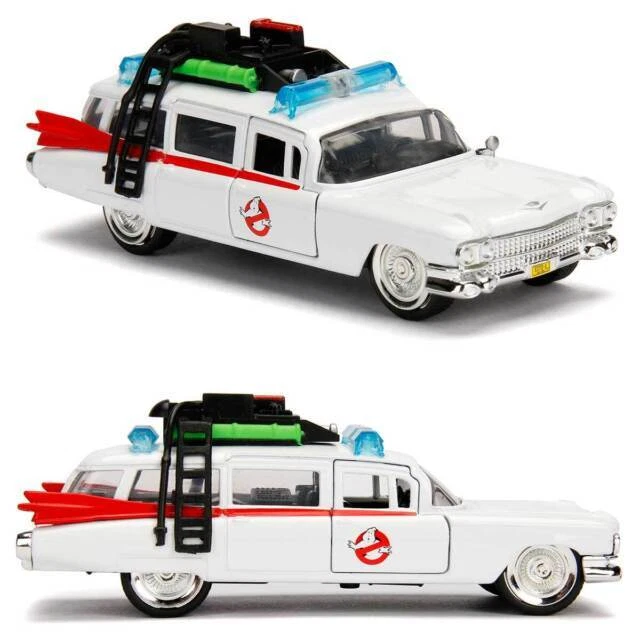 Jada Toys Hollywood Rides Ghostbusters Ecto-1 Cadillac Diecast 5" Car