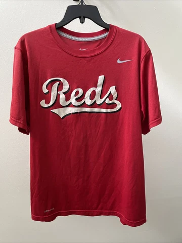 Nike Dri Fit MLB Cincinnati Reds #11 Large Short Sleeve Crewneck Preowned Cover