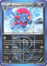 3 x Pokemon Card - Plasma Freeze 66/116 - Weavile (rare) - Nm/M - Lot