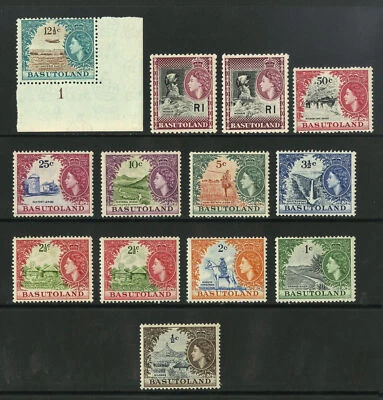 M4491 Basutolandia/Lesotho 1961-63 SG69/79a - Definitivos. Completa todos los tonos. Foto 1 de 2