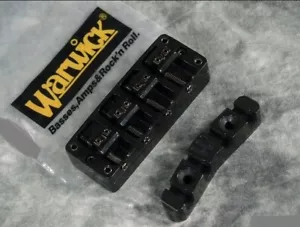 NEW WARWICK 4 STRING BASS BRIDGE TAILPIECE BLACK THUMB CORVETTE STREAMER KATANA - Picture 1 of 1