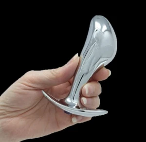 Metal Steel P-spot Anal Butt Plug Prostate Massager Probe Sex-toys for Men - Picture 1 of 9