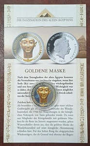 ~Solomon Islands~2 Dollars~2016~Goldene Maske~.925 Silber~PP~Zertifikat~ - Bild 1 von 2