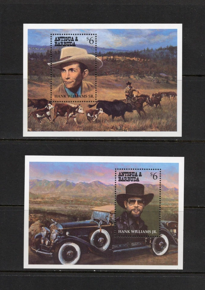 S3561   Antigua 1994  Country Music   Hank Williams  SHEETS   MNH - Image 1 of 1
