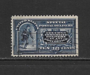 EE. UU. SCOTT E5a USADO EN MUY BUEN ESTADO SE - 1895 10c AZUL EMISIÓN DE ENTREGA ESPECIAL - Imagen 1 de 2