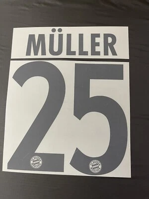 Germany Bayern Muller Original Name Set For A Shirt - Image 1 of 4
