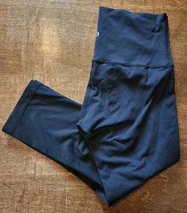 Lululemon Black High Waist Sport Yoga Leggings Capris Women Size 8  EUC - Picture 1 of 6
