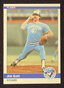Jim Gott 1984 MLB Toronto Blue Jays Pitcher Baseball Card Fleer #155 - Picture 1 of 2
